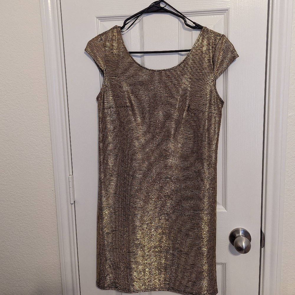 Gold dress